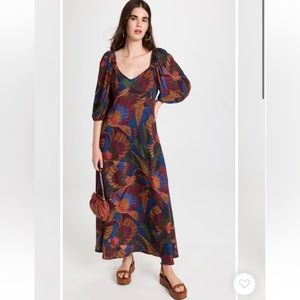 Farm Rio Dotted Macaws Maxi Dress